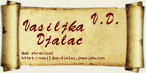 Vasiljka Đalac vizit kartica